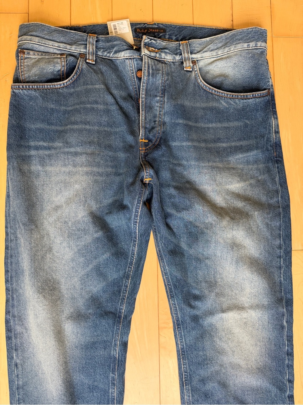 Nudie Jeans - Fearless Freddie Fit- Blue Denim- Relaxed Fit - 36 waist/32 leg